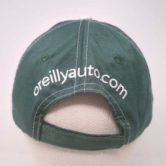 O'Reilly Auto Parts Strapback Baseball Cap Green One Size Adjustable Embroidered - Picture 6 of 9